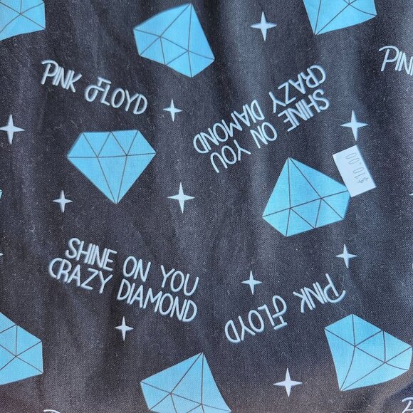 Pink Floyd Shine On You Crazy Diamond Cotton Blend Fabric By The Yard 44inX36in - Picture 1 of 1